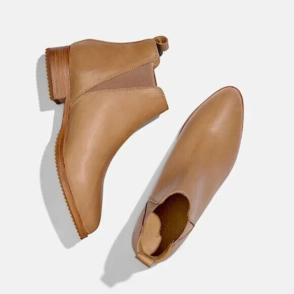 Nisolo‎ Women's Eva Leather Everyday Chelsea Boot Almond Size 7.5 NEW $228 - Picture 1 of 8